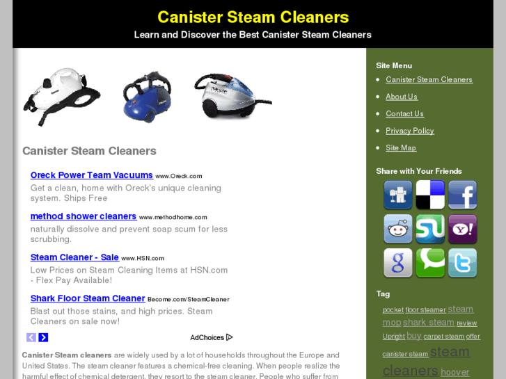 www.canistersteamcleaners.com