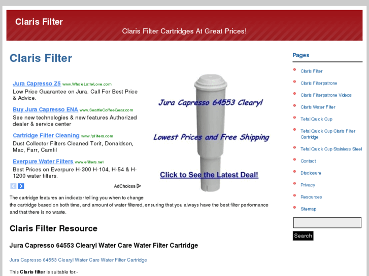 www.clarisfilter.com