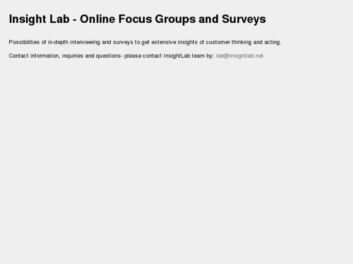 www.insightlab.net