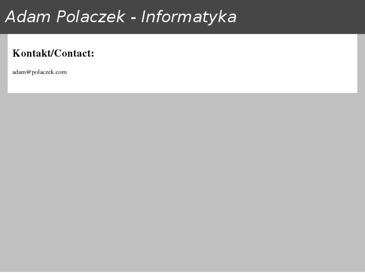 www.polaczek.com