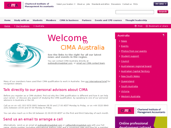 www.cimaaustralia.com