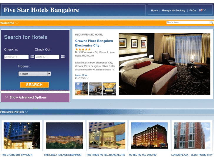 www.fivestarhotelsbangalore.com