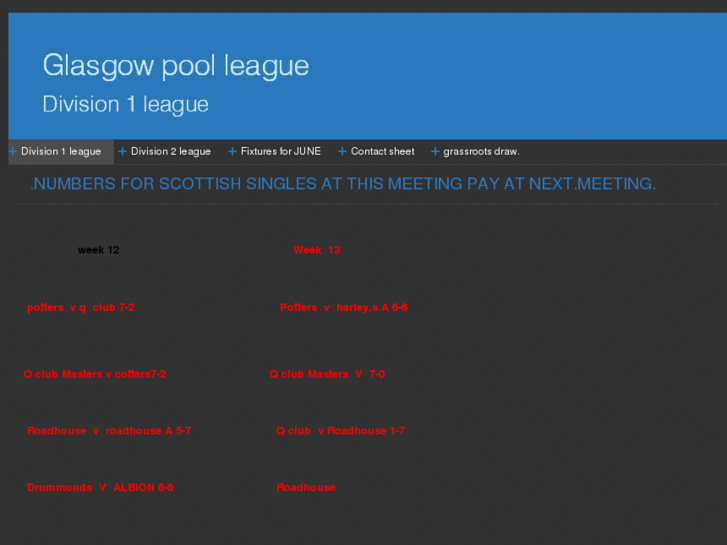 www.glasgowpoolleague.com