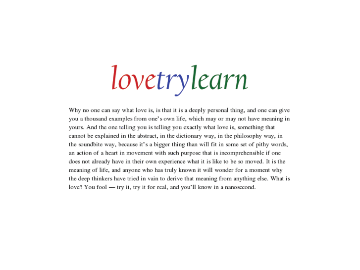 www.lovetrylearn.com