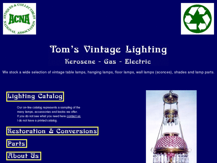 www.tomsvintagelighting.com