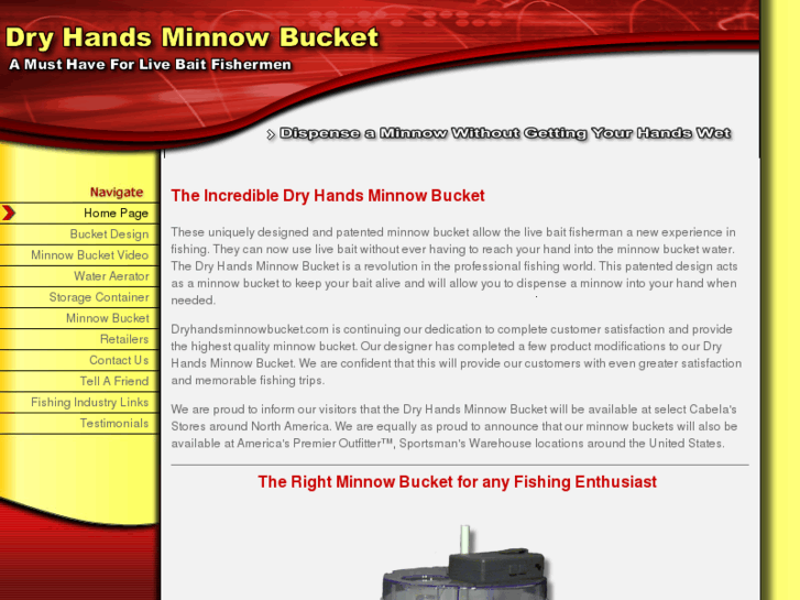 www.dryhandsminnowbucket.com