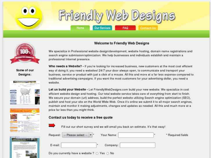 www.friendlywebdesigns.com