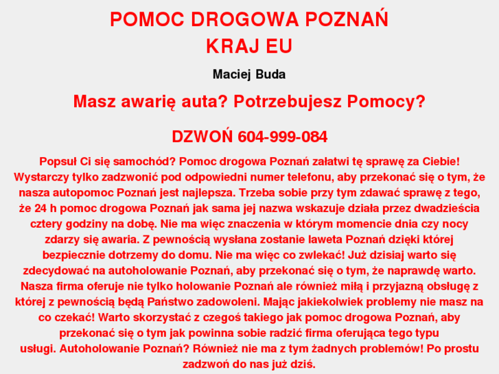 www.pomocdrogowapoznan.biz