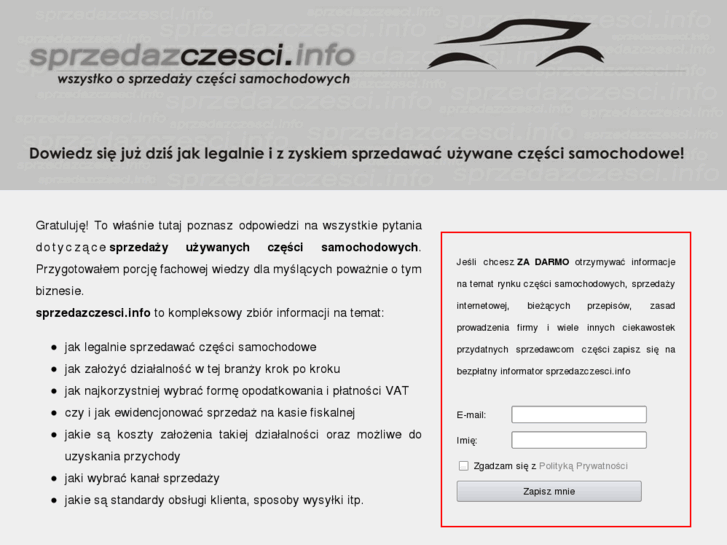 www.sprzedazczesci.info