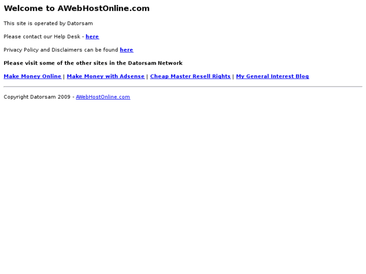 www.awebhostonline.com