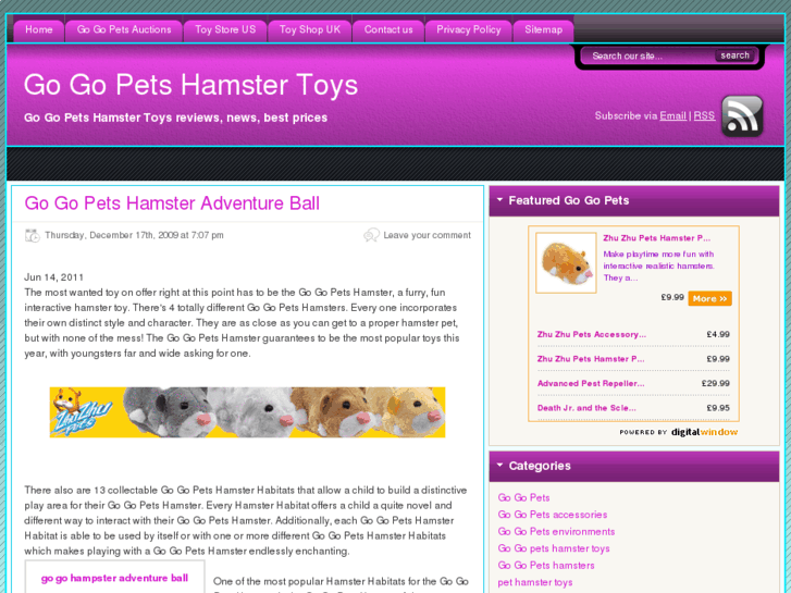 www.gogopetshamstertoys.co.uk