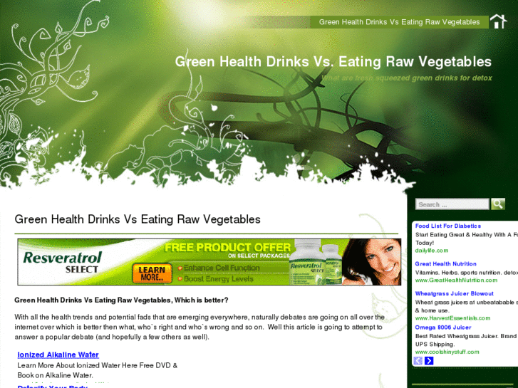 www.greenhealthdrinks-vs-eatingrawvegetables.com