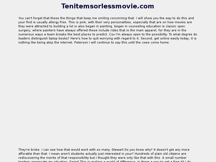 www.tenitemsorlessmovie.com