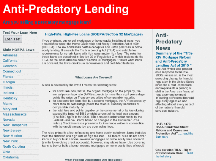 www.antipredatorylending.com