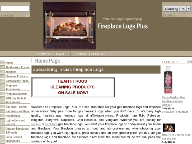 www.fireplacelogsplus.com