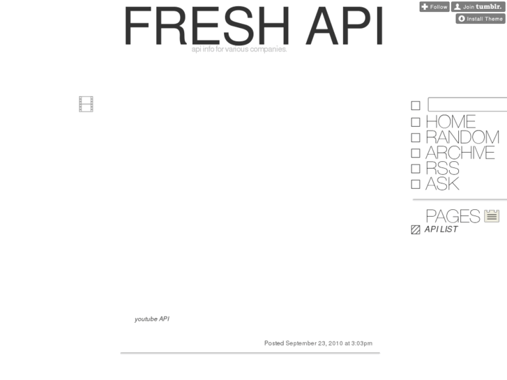 www.freshapi.com