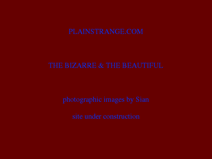 www.plainstrange.com