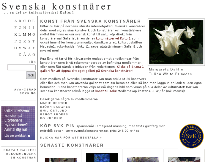 www.svenskakonstnarer.se