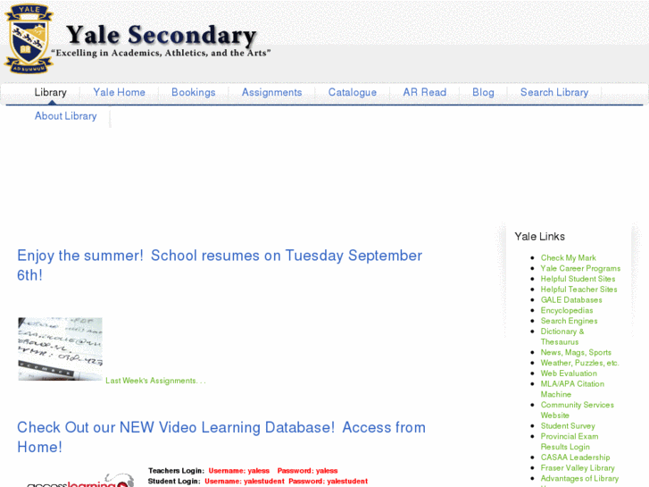 www.yalesecondarylibrary.com