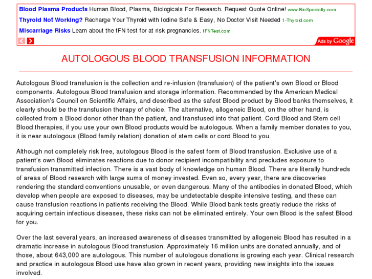 www.autologousblood.com