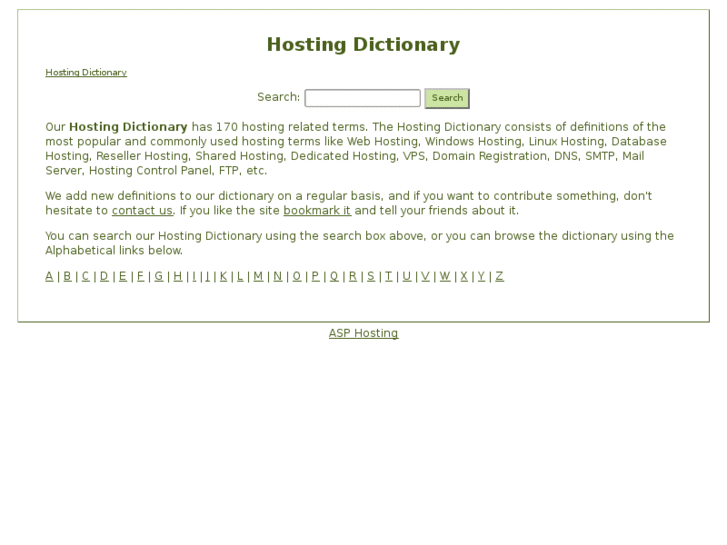 www.hostingdictionary.net