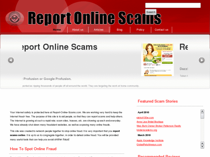 www.report-online-scams.com