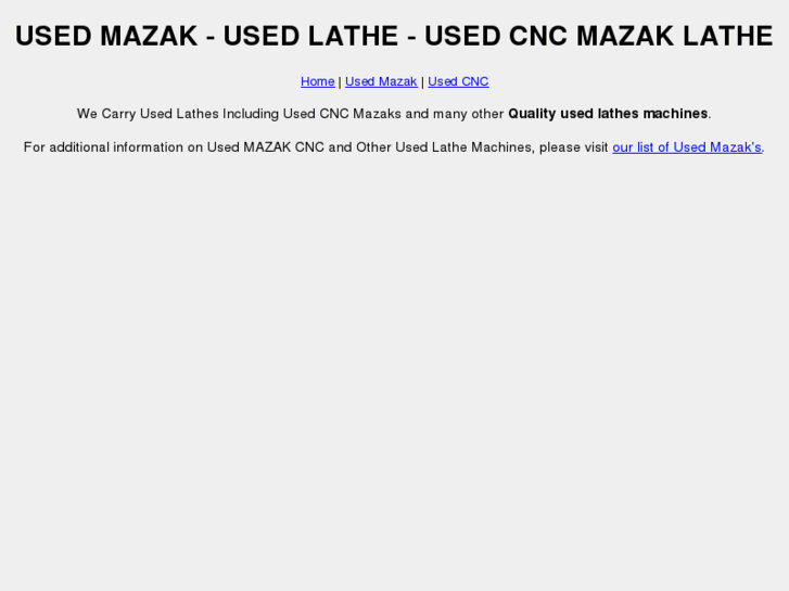 www.usedcncmazak.com