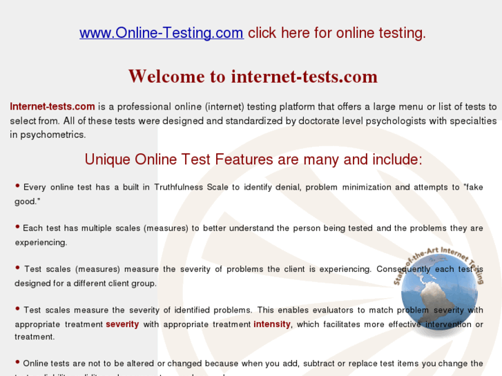 www.internet-testing.com