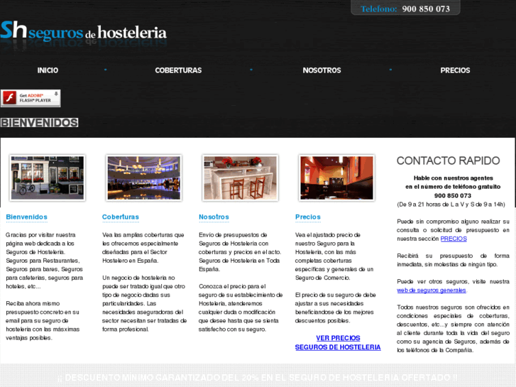 www.segurosdehosteleria.com