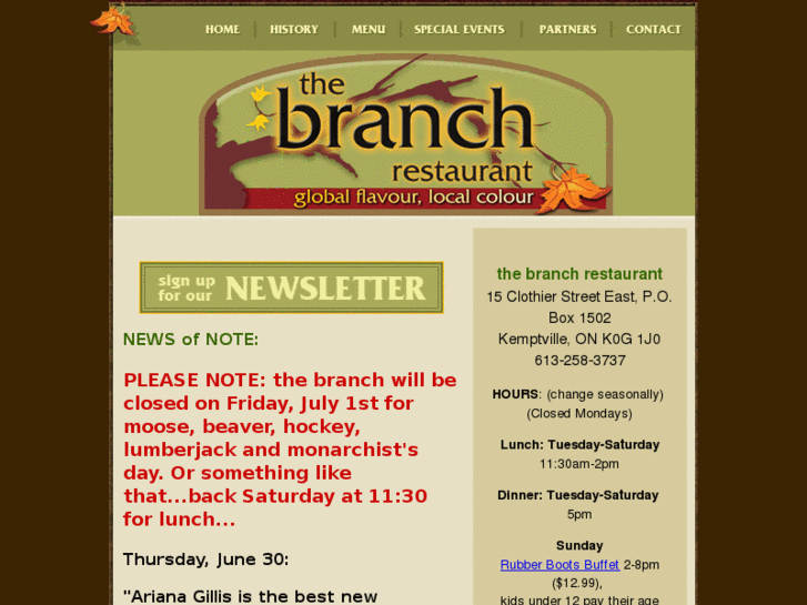 www.thebranchrestaurant.ca