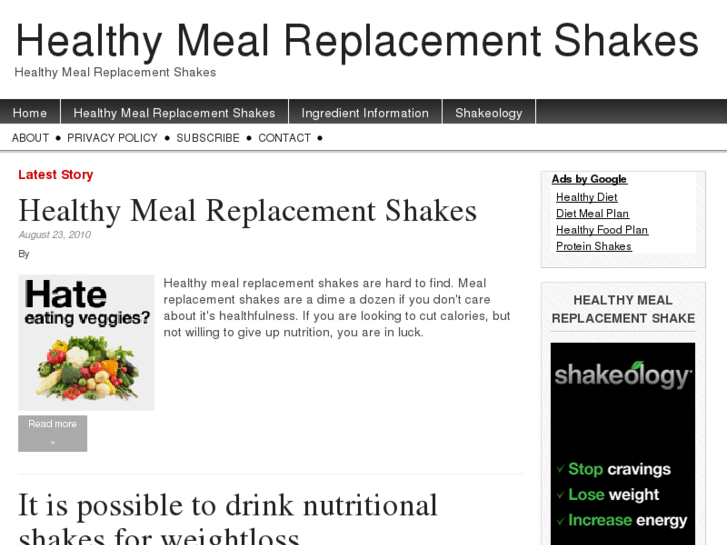 www.healthymealreplacementshakes.com