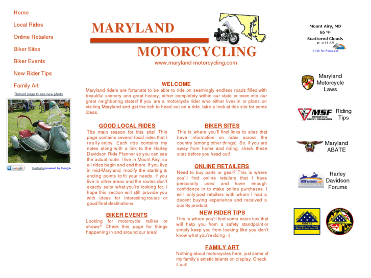 www.maryland-motorcycling.com