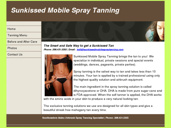 www.sunkissedmobilespraytanning.com