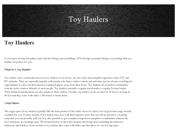 www.toyhaulers.org