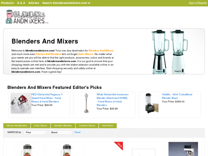 www.blendersandmixers.com