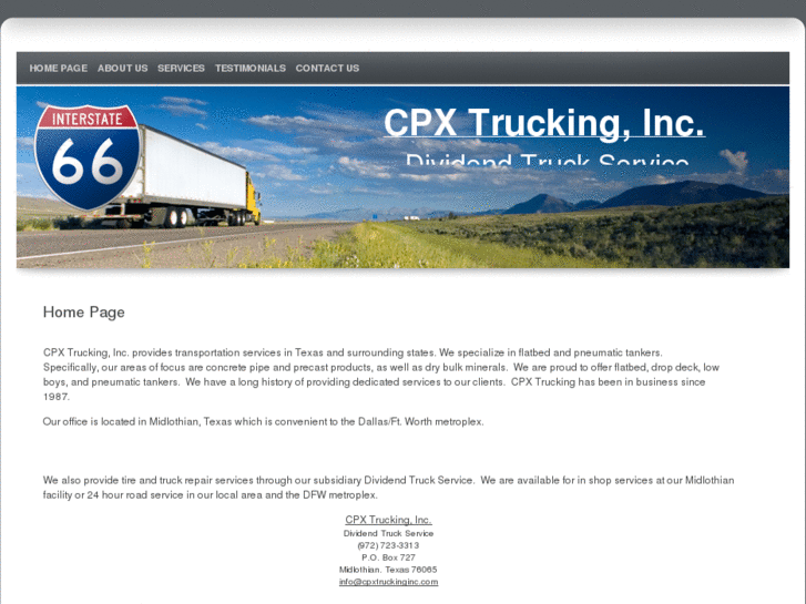 www.cpxtruckinginc.com