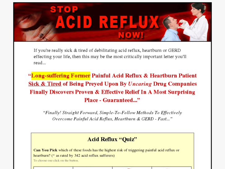 www.heartburnacidrefluxcures.com