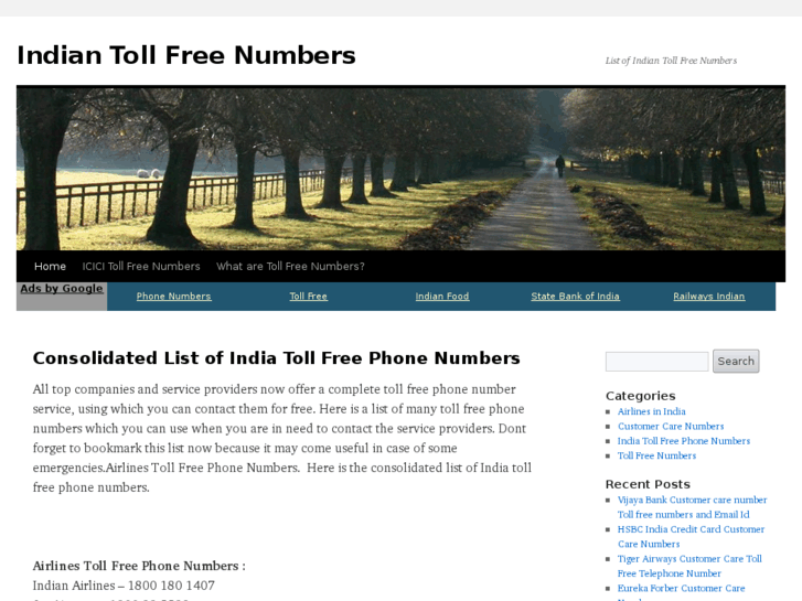 www.indiantollfreenumbers.com