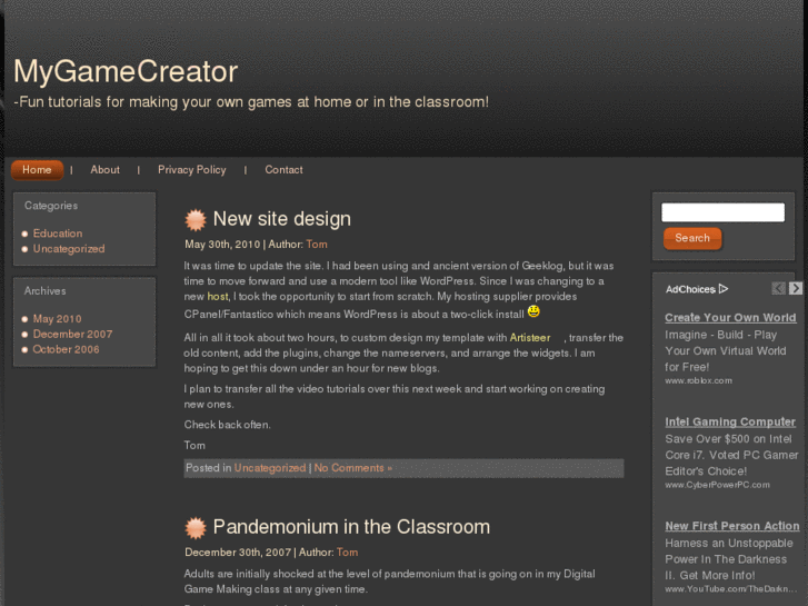 www.mygamecreator.com