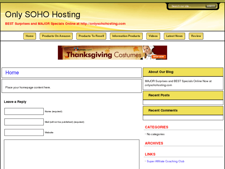 www.onlysohohosting.com