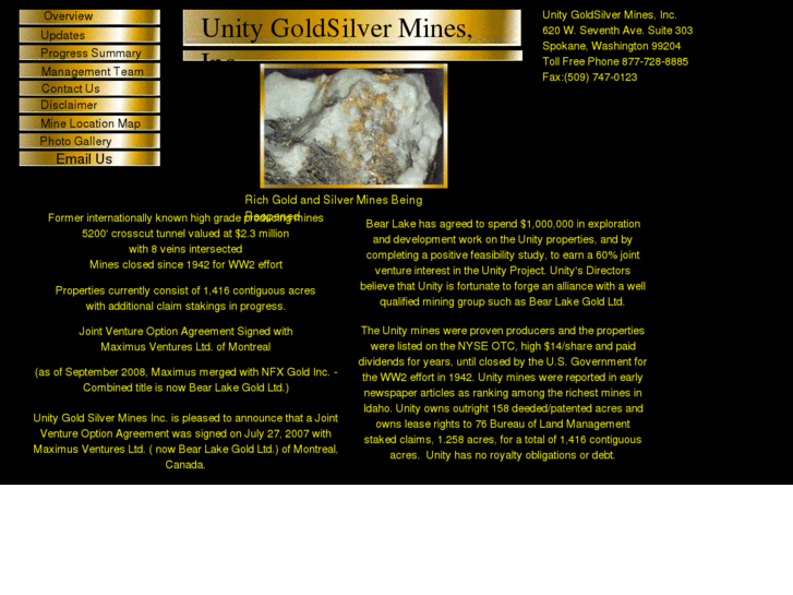 www.unitygoldsilvermines.com