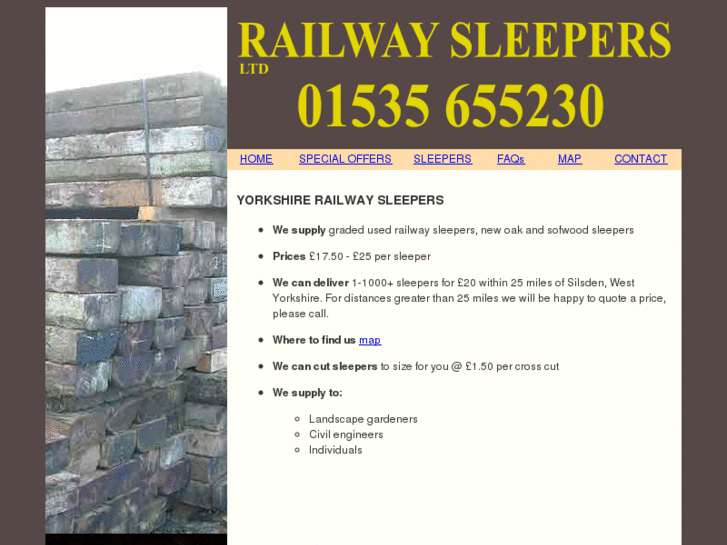 www.yorkshirerailwaysleepers.co.uk