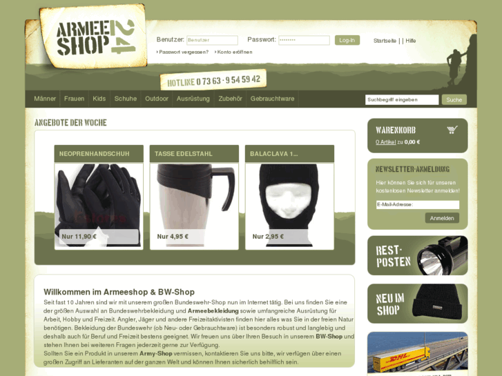 www.armeeshop24.de