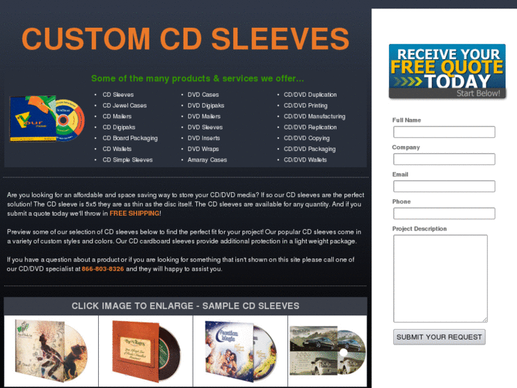 www.customcdsleeves.com