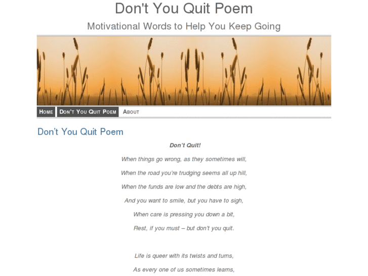 www.dontyouquitpoem.com