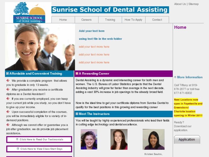 www.sunriseschoolofdentalassisting.com