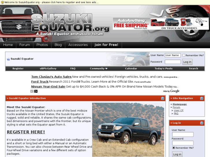 www.suzukiequatorforums.com