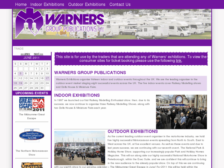 www.warners-exhibitions.co.uk