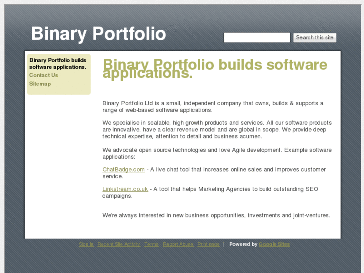 www.binaryportfolio.com