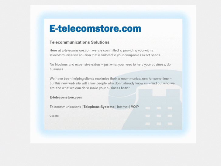 www.e-telecomstore.com